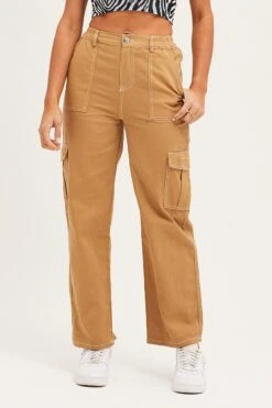Front Page -Modern Fashion Shop track long nude cargo pants out pocket 32964966154433