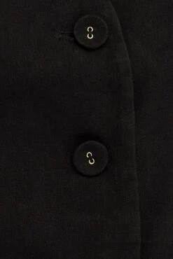 Black Top Waistcost Sleeveless V Neck Button Up Relaxed 13 Black Top Waistcost Sleeveless V Neck Button Up Relaxed -Modern Fashion Shop wc0091 34wb black 6